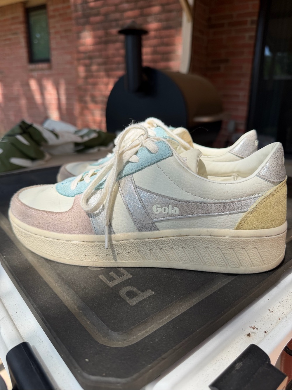 Gola Women's Pastel Multi Low-Top Sneaker — Pink, Blue, Yellow, Cream, Silver